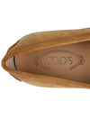 Pebble Tab Moccasin Suede Penny Loafers Brown - TOD'S - BALAAN 9