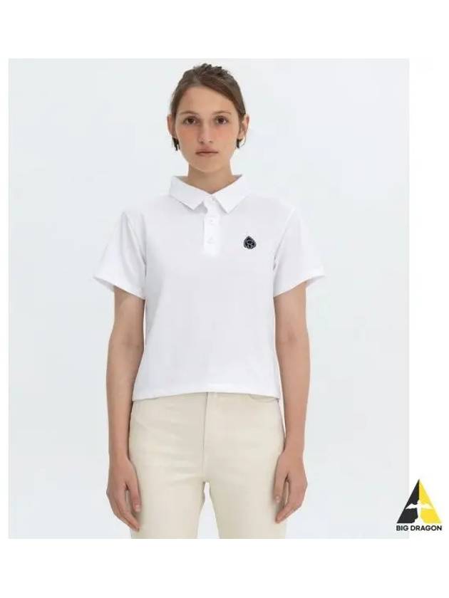 EMBLEM PATCH POLO TEE white - BENSIMON - BALAAN 1