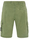 Men's Wappen Patch Pocket Bermuda Cargo Shorts Khaki - STONE ISLAND - BALAAN 4