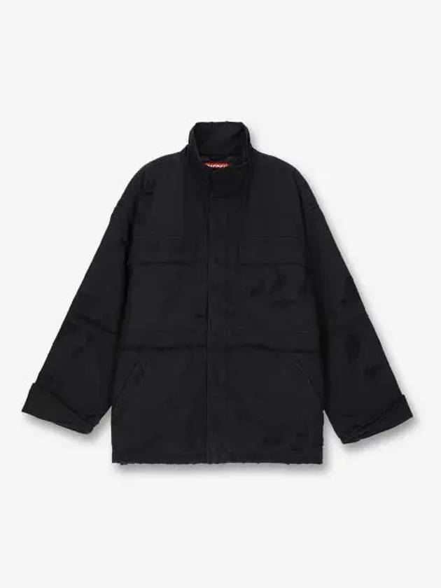 J Oise Utility Jacket Black - DIESEL - BALAAN 1