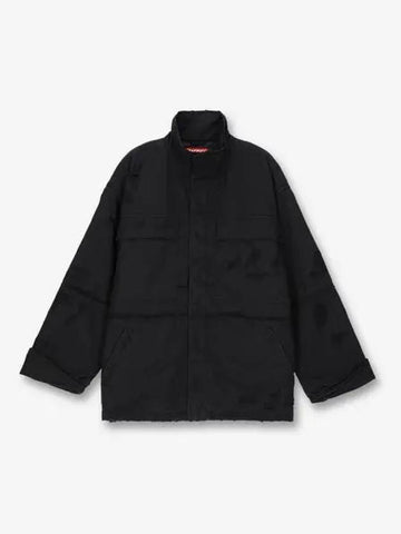 J Oise Utility Jacket Black - DIESEL - BALAAN 1