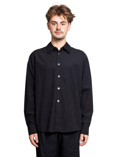 Beyond Liquid Poplin Long Sleeve Shirt Black - OUR LEGACY - BALAAN 2