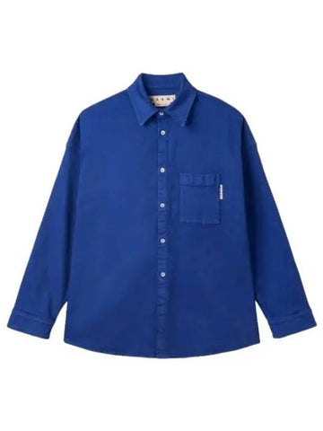 logo pocket denim shirt blue - MARNI - BALAAN 1