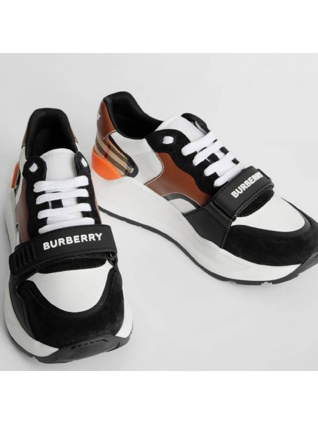 Leather Suede Vintage Check Sneakers Black - BURBERRY - BALAAN 2