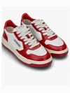 Women's Medalist Bi-Color Low-Top Sneakers Red - AUTRY - BALAAN 2