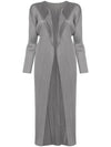 Pleated Long Cardigan Grey - ISSEY MIYAKE - BALAAN 2