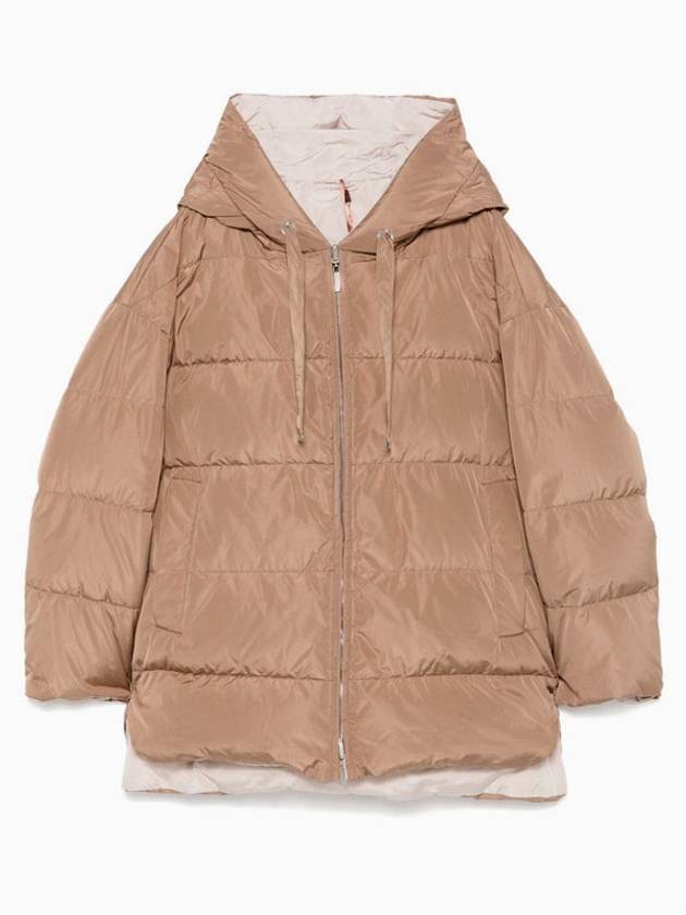 Taffy Water Repellent Reversible Hooded Padding Brown - MAX MARA - BALAAN 2