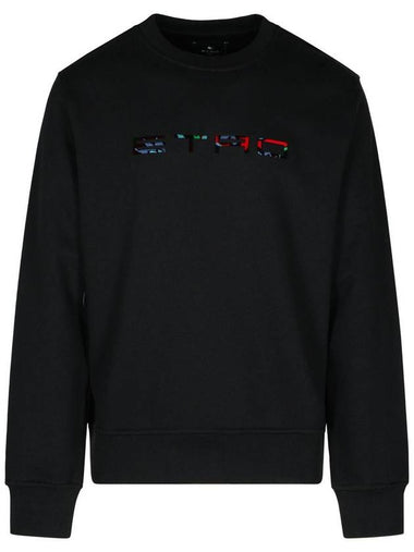 Etro Black Cotton Blend Sweatshirt - ETRO - BALAAN 1