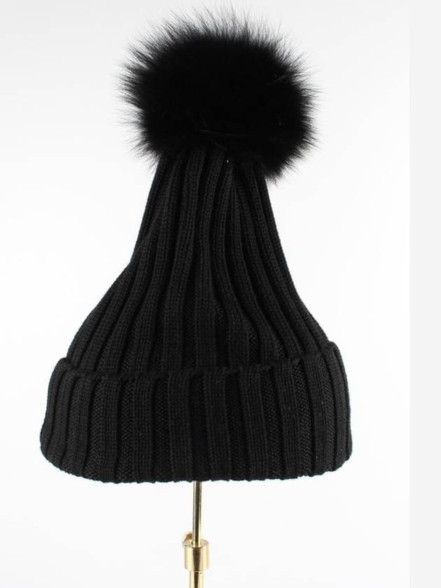 blue fox wool beanie - MONCLER - BALAAN 5