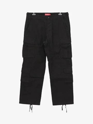 Patch logo cargo men s pants FW22P57 BLACK 1040085 - SUPREME - BALAAN 1