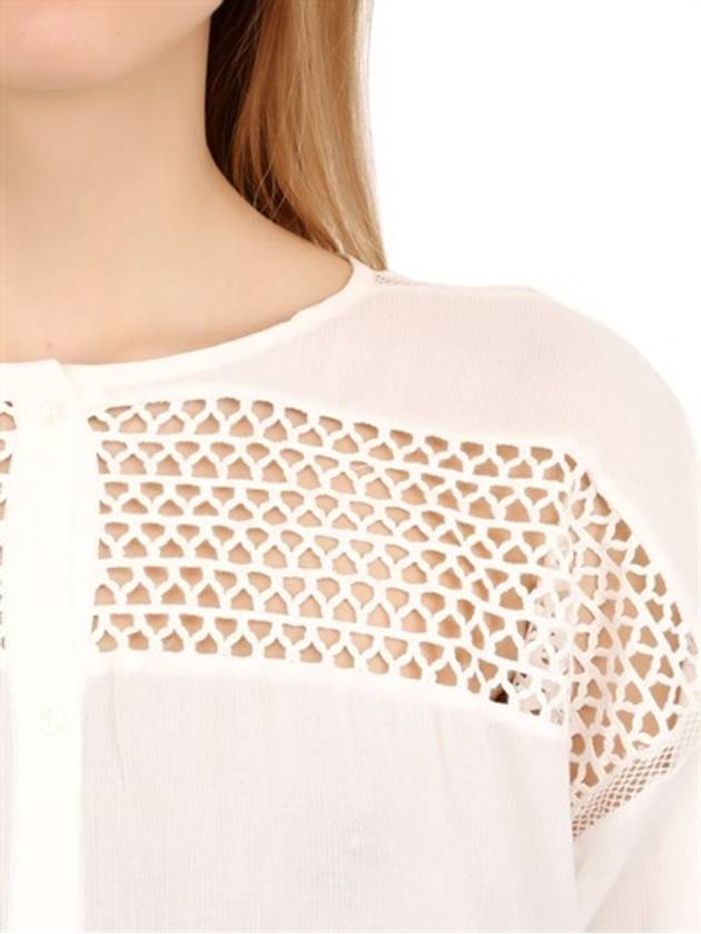 Isabel Marant Etoile VOILE CROCHET Shirt - ISABEL MARANT - BALAAN 4