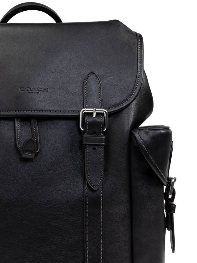 Coach Leather Backpack Hitch, Men's, Black - COACH - BALAAN 6