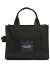 Logo Canvas Small Tote Bag Black - MARC JACOBS - BALAAN 4