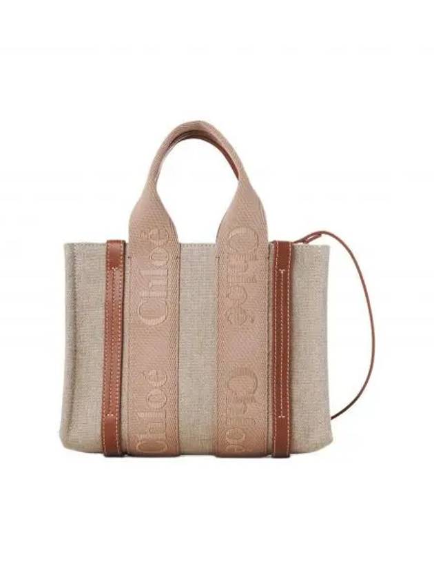 Woody Logo Small Tote Bag Soft Tan - CHLOE - BALAAN 2