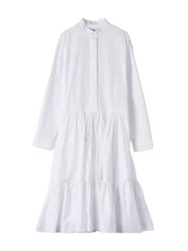 Cotton poplin shomijie dress white - MARNI - BALAAN 1