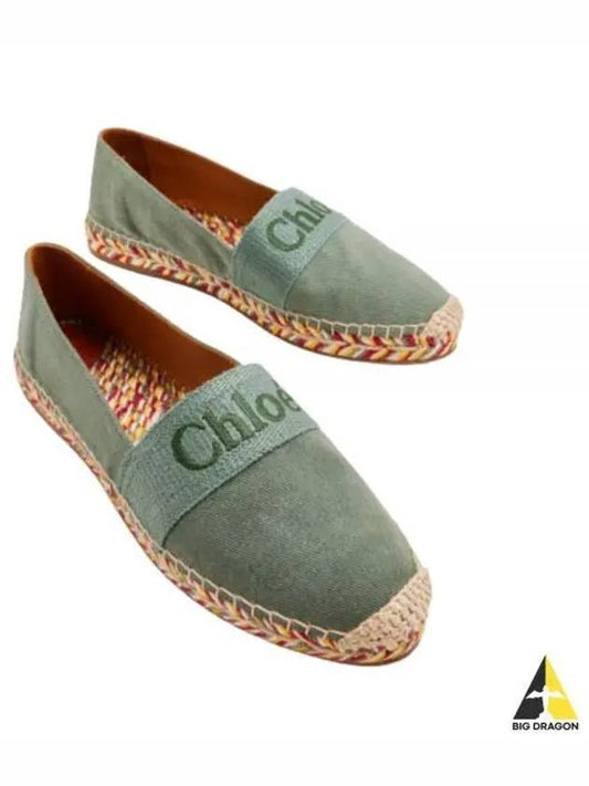 Piia Flat Espadrilles Green - CHLOE - BALAAN 2