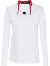 Golf Twinny Zip Mid Layer Long Sleeve T-Shirt White - J.LINDEBERG - BALAAN 2