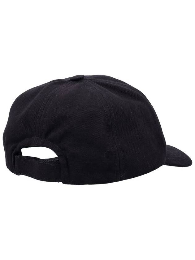 Tyron Logo Cotton Ball Cap Black - ISABEL MARANT - BALAAN 3