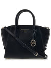 Women's Avril Small Satchel Leather Tote Bag Black - MICHAEL KORS - BALAAN 2