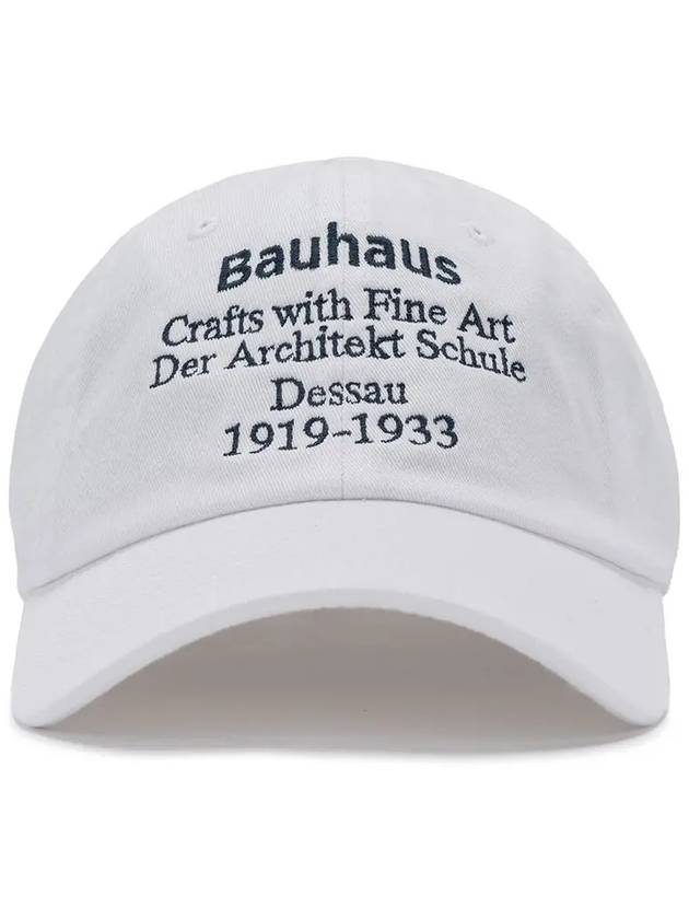 BAUHAUS WASHED BALL CAP WHITE - POLYGRAM - BALAAN 4