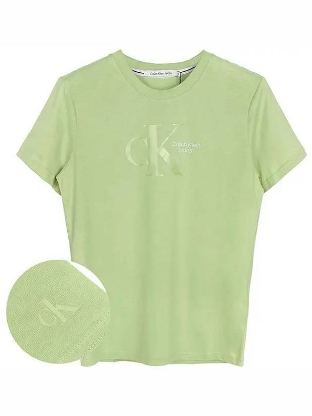 Dynamic Short Sleeve T-Shirt Green - CALVIN KLEIN - BALAAN 2