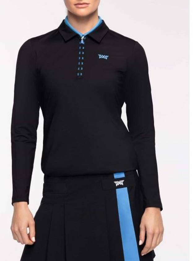 Women Long Sleeve Logo Tape Polo T-Shirt - PXG - BALAAN 1