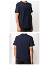 Tricolor Fox Patch Classic Pocket Short Sleeve T-Shirt Navy - MAISON KITSUNE - BALAAN 6