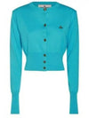 Cardigan 1803002U Y001V L402 TURQUOISE - VIVIENNE WESTWOOD - BALAAN 2