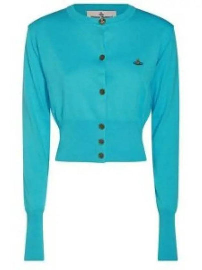 Bea Crop Cardigan Blue - VIVIENNE WESTWOOD - BALAAN 2