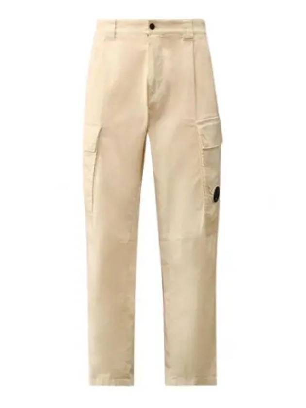 Stretch Sateen Loose Cargo Straight Pants Beige - CP COMPANY - BALAAN 2