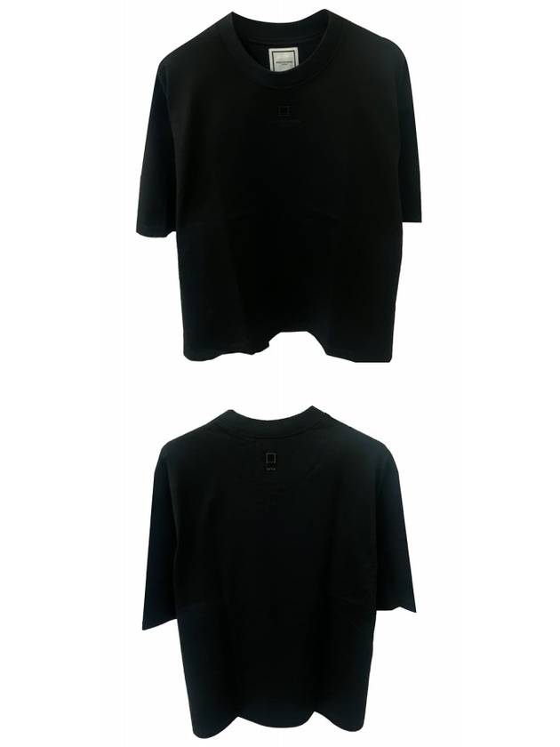 Men's Overfit Cotton Short Sleeve T-Shirt Black - WOOYOUNGMI - BALAAN 5