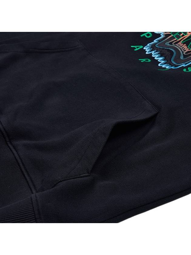 Gradient Tiger Logo Hoodie Black - KENZO - BALAAN 7