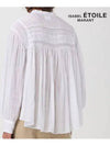 Women's Flalia Cotton Blouse White - ISABEL MARANT ETOILE - BALAAN.