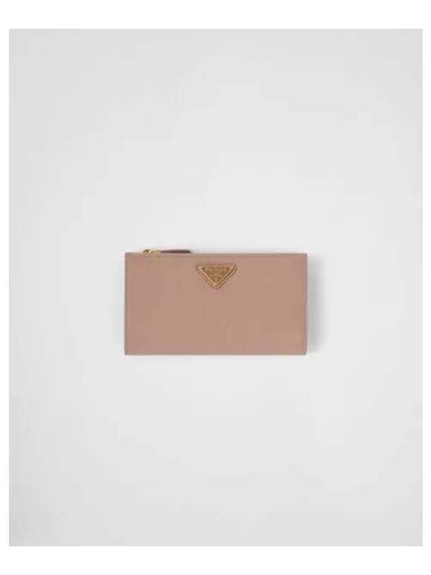 Large Saffiano Leather Long Wallet Powder Pink - PRADA - BALAAN 2