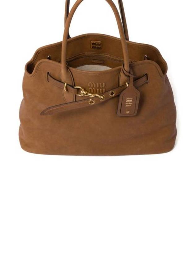 Abventure Nappa Leather Tote Bag Oak - MIU MIU - BALAAN 5