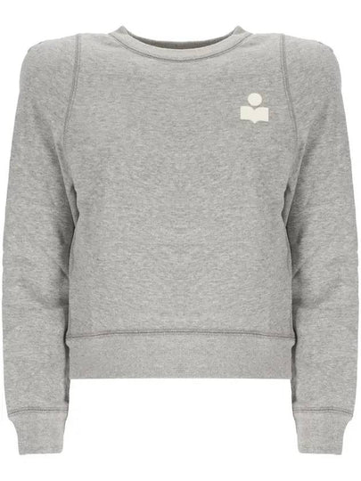 PrissaLogo Print Sweatshirt Grey - ISABEL MARANT - BALAAN 2