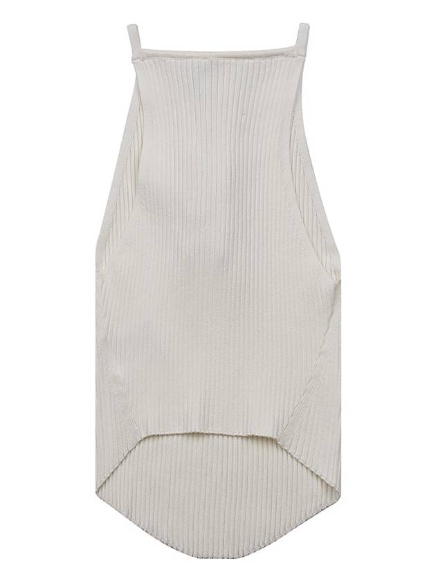 Holistic Ribbed Knit Sleeveless Lime Stone - COURREGES - BALAAN 3