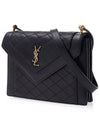 Gabi Quilting Small Lambskin Shoulder Bag Black - SAINT LAURENT - BALAAN 6