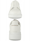 Oversized Leather Tab Low Top Sneakers White - ALEXANDER MCQUEEN - BALAAN 7