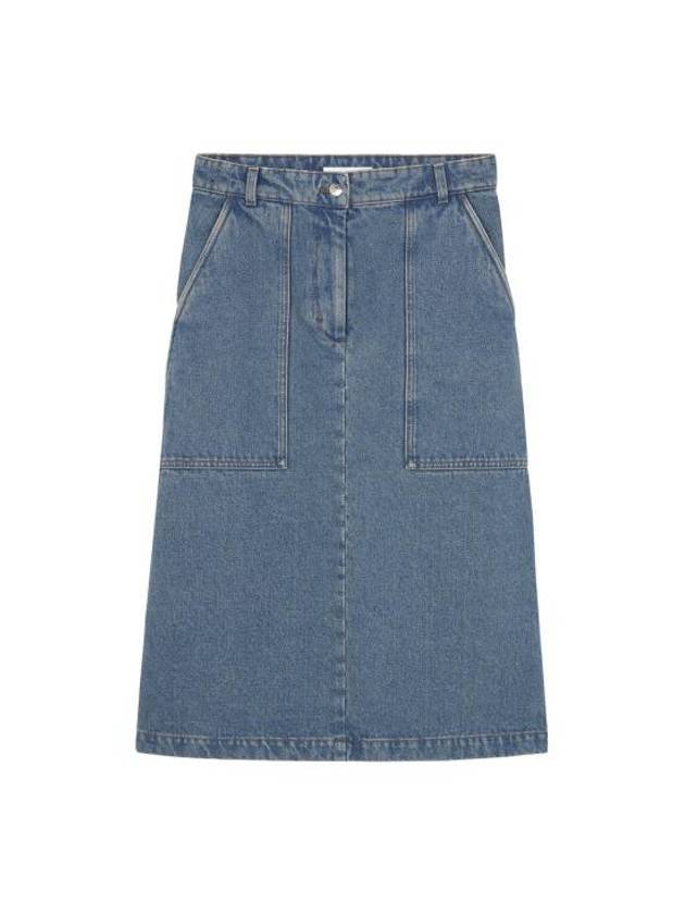 Skirt MW01509WW5023 P413 Blue - MAISON KITSUNE - BALAAN 1