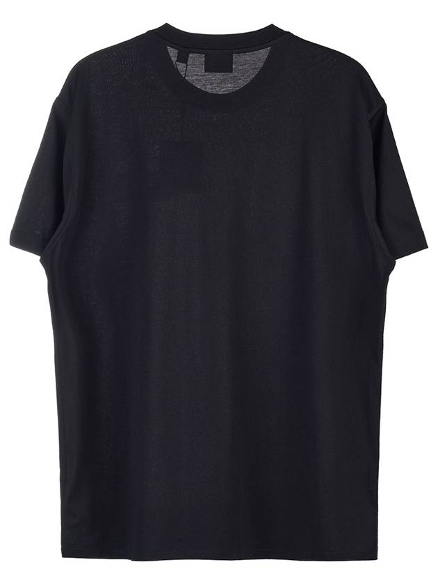 square logo short sleeve t-shirt black - BURBERRY - 3