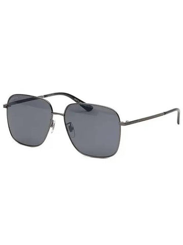 Eyewear Square Asian Fit Sunglasses Ruthenium - GUCCI - BALAAN 1