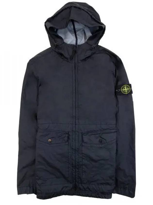 Membrana 3L TC Hooded Jacket Blue - STONE ISLAND - BALAAN 2