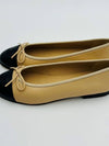 Classic ballerina flat shoes black beige two tone G02819 - CHANEL - BALAAN 6