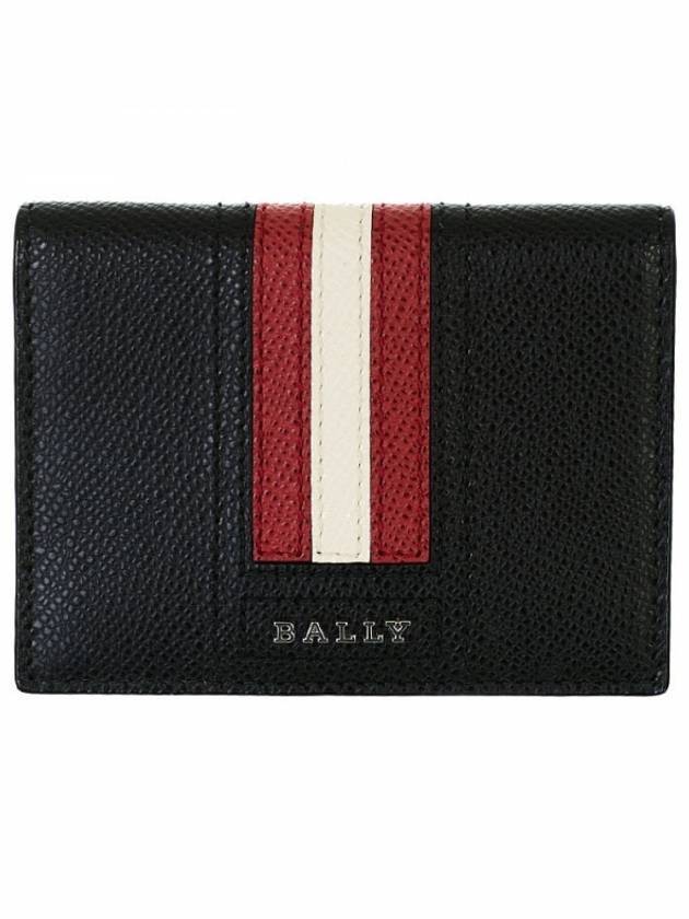 Talder Leather Card Wallet Black - BALLY - BALAAN 1