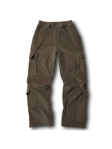 Corduroy Cargo Pants - BLUE SUNFLOWER - BALAAN 1