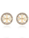 Miller Crystal Stud Earrings Rose Gold - TORY BURCH - BALAAN 4