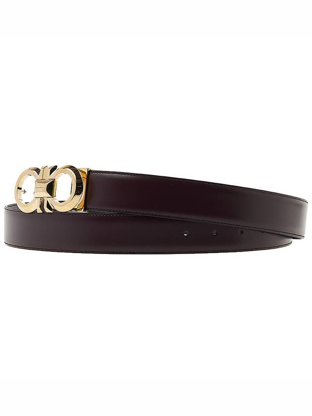 Ferragamo Men's Reversible Gancini Belt 67 0320 DARK BAROLO 0770938 - SALVATORE FERRAGAMO - BALAAN 2