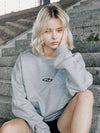 2024 F W Unisex Double Loop Logo Slick Sweatshirt Gray - MAVRK - BALAAN 1