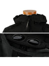 Shell Goggles Hooded Jacket Black - CP COMPANY - BALAAN 6